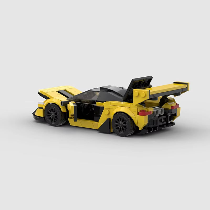 Features Roadster Racing Car Models Compatible MOC Small Particles Puzzle Kids Toys DIY Building Block Gifts