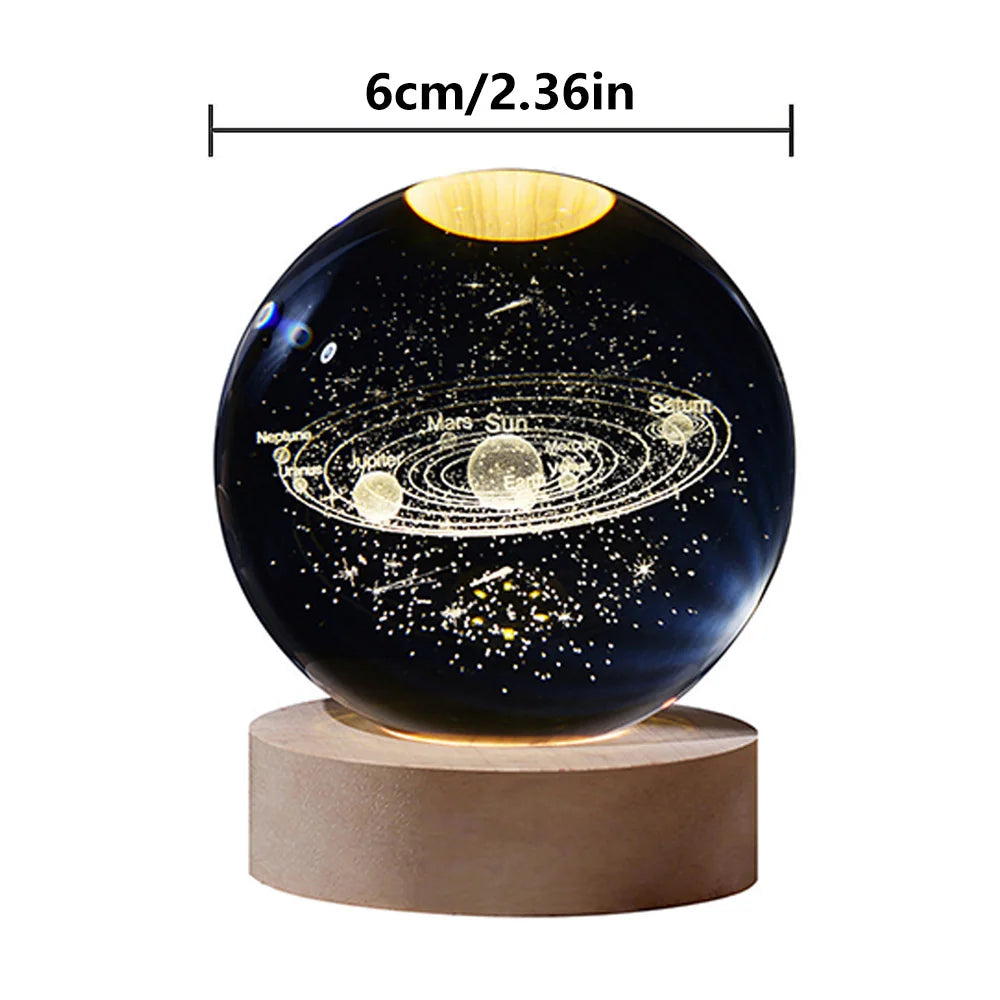 3D Crystal Ball Night Light