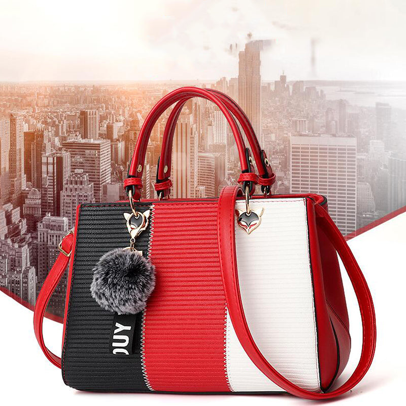 Women furball handbag