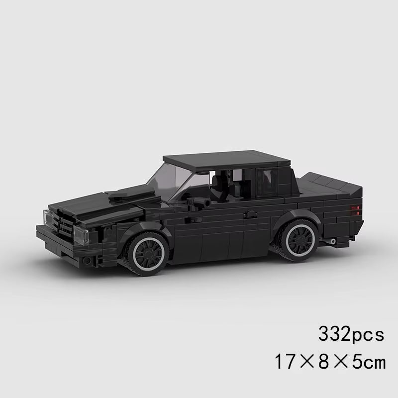 Features Roadster Racing Car Models Compatible MOC Small Particles Puzzle Kids Toys DIY Building Block Gifts