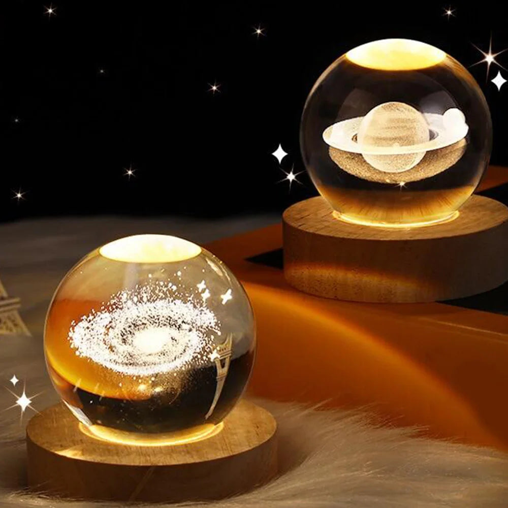 3D Crystal Ball Night Light