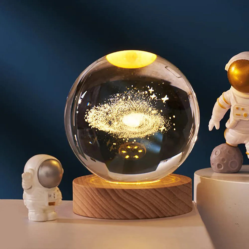 3D Crystal Ball Night Light