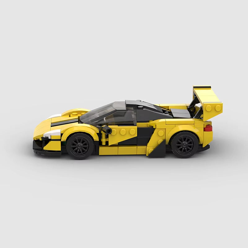 Features Roadster Racing Car Models Compatible MOC Small Particles Puzzle Kids Toys DIY Building Block Gifts