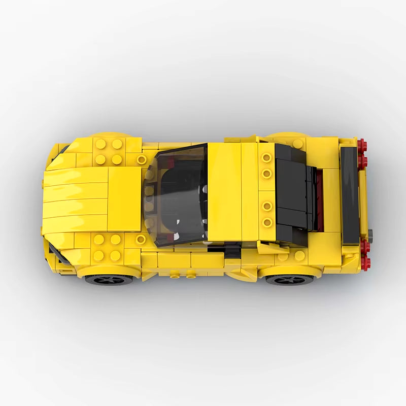 Features Roadster Racing Car Models Compatible MOC Small Particles Puzzle Kids Toys DIY Building Block Gifts