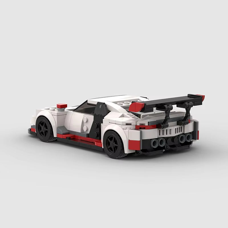 Features Roadster Racing Car Models Compatible MOC Small Particles Puzzle Kids Toys DIY Building Block Gifts