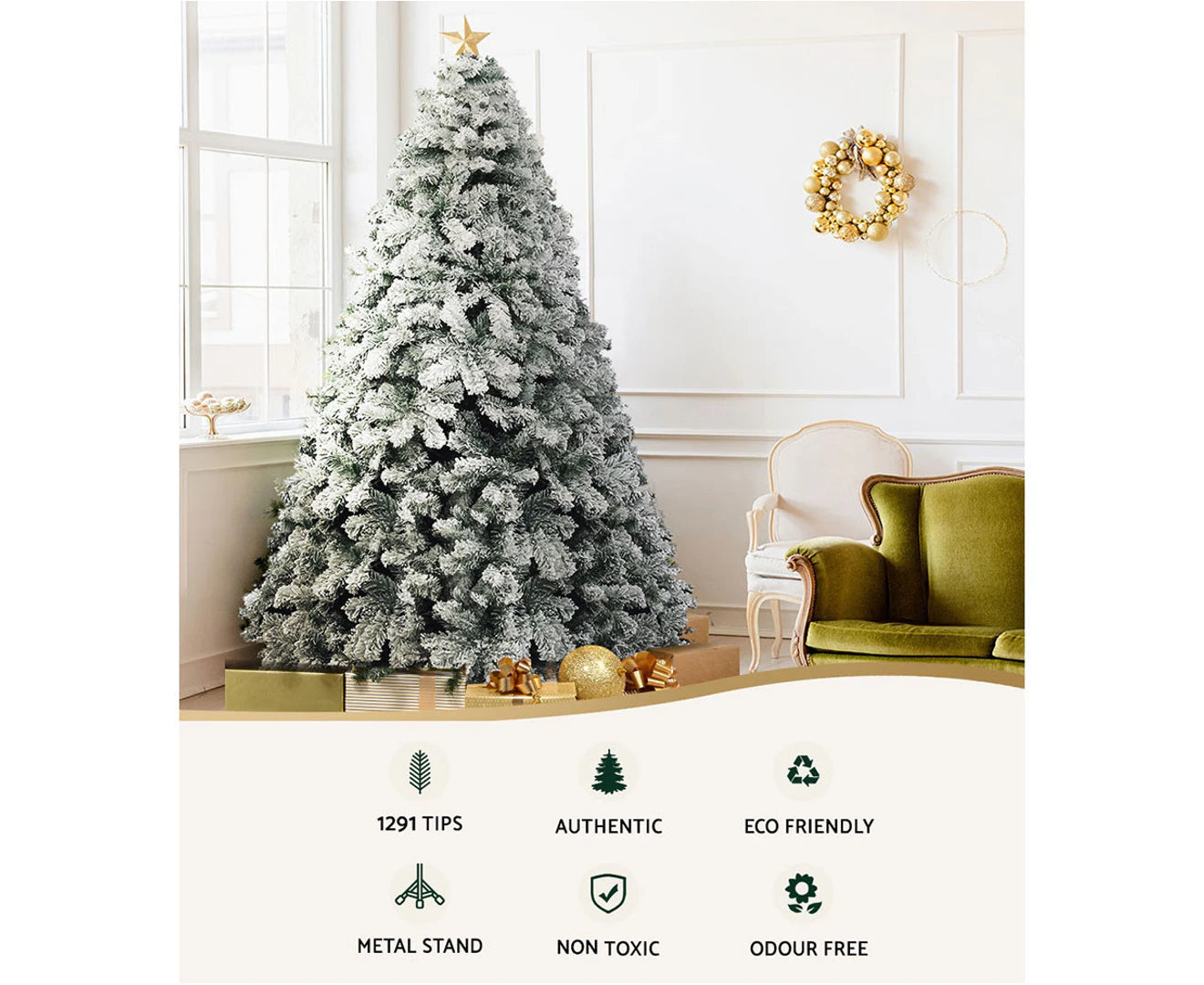 2.4 snow flaked Christmas Tree