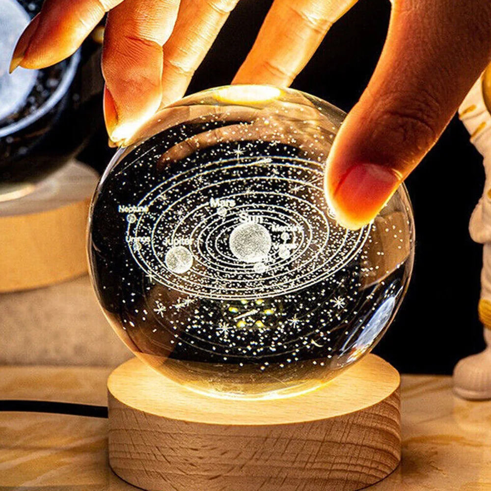 3D Crystal Ball Night Light