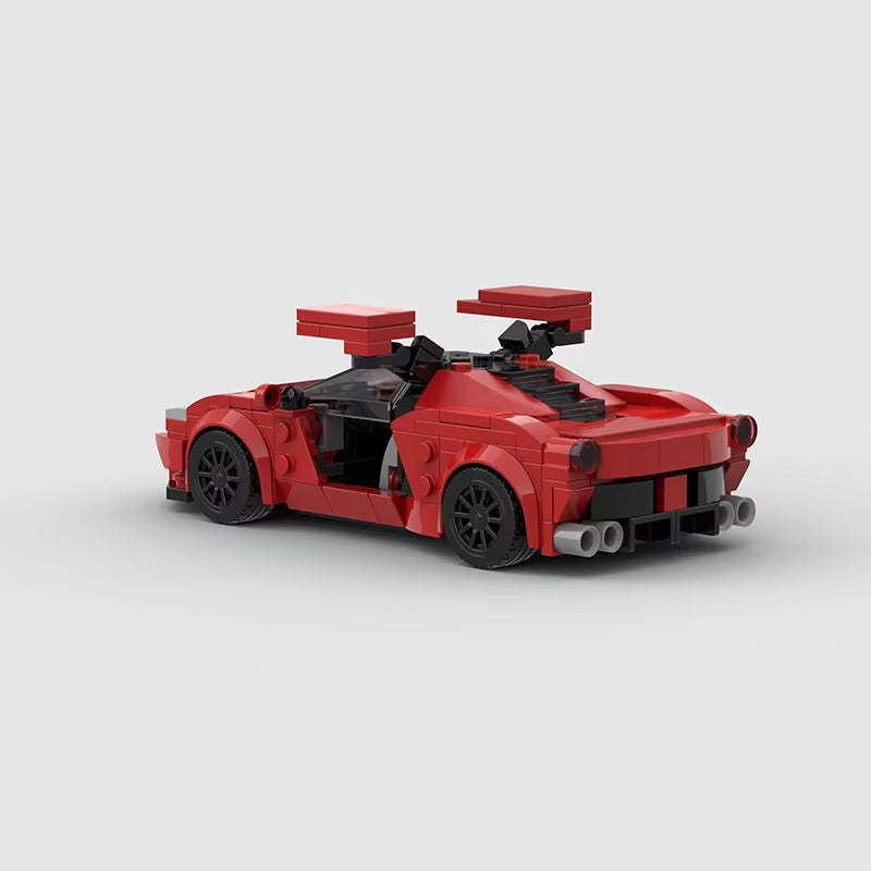 Features Roadster Racing Car Models Compatible MOC Small Particles Puzzle Kids Toys DIY Building Block Gifts