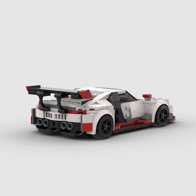 Features Roadster Racing Car Models Compatible MOC Small Particles Puzzle Kids Toys DIY Building Block Gifts