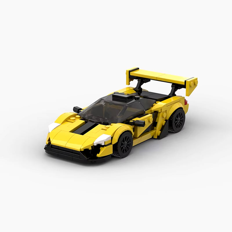 Features Roadster Racing Car Models Compatible MOC Small Particles Puzzle Kids Toys DIY Building Block Gifts