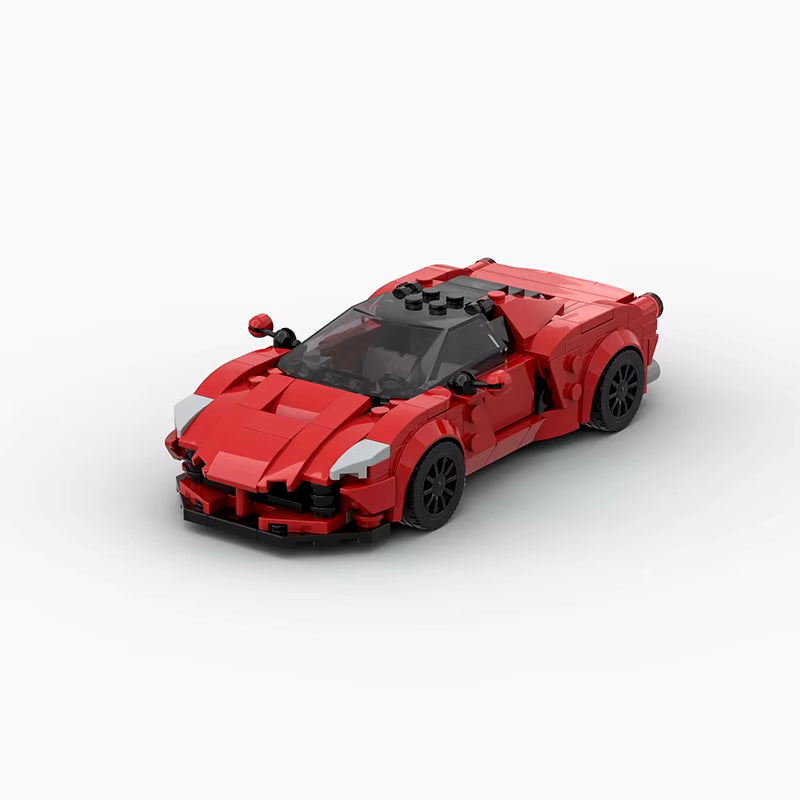 Features Roadster Racing Car Models Compatible MOC Small Particles Puzzle Kids Toys DIY Building Block Gifts