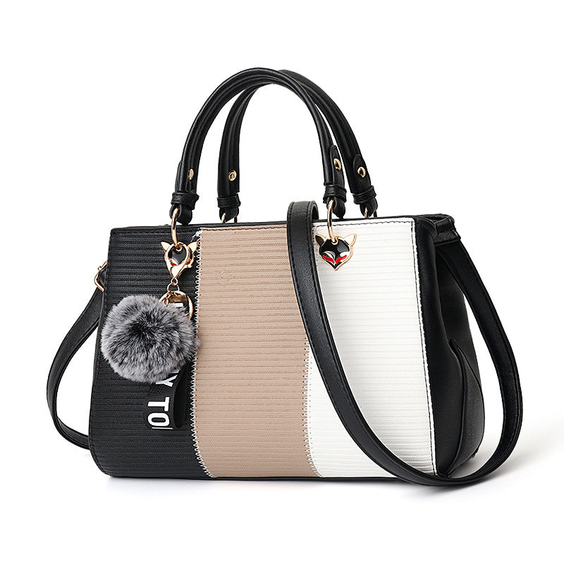 Women furball handbag